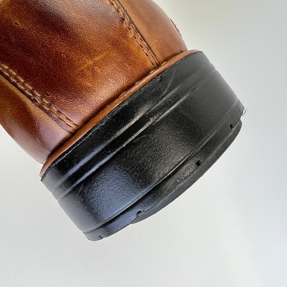 Sandro Moscoloni Tan Ambrose Size 12 Slip On Mens Leather Shoes Width D - Picture 10 of 12